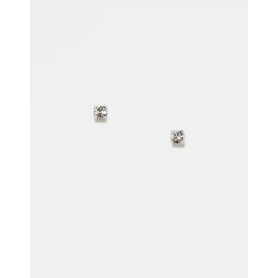 Kingsley Ryan 中性（成人） 耳环 2mm gem 套装圆形纯银耳钉