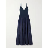 罗纹针织褶皱府绸长款 连衣裙 中长连衣裙 Romeo LIGNE 女士