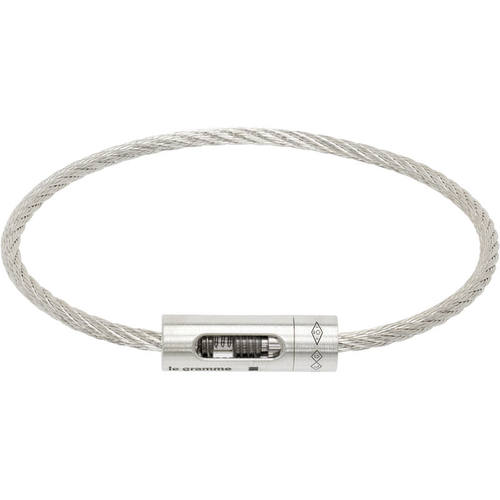 Le Gramme 男士 手镯 Perforated Cable le 8g