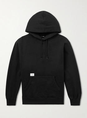 WTAPS 男士 SS26 卫衣 Aon Logo-Appliquéd 棉针织连帽衫