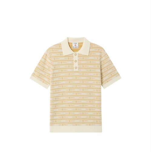 Casablanca 男士 FW26 POLO衫 徽标印花羊毛
