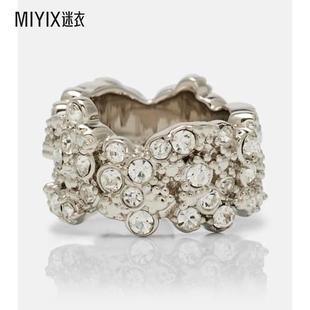 Jil Sander 女款水晶装饰戒指 迷衣时尚