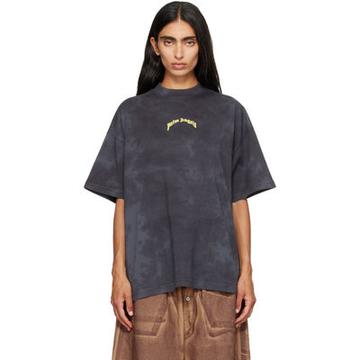Palm Angels 棕榈天使 女士 T恤 黑色 Curved Logo