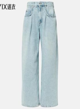 Isabel Marant Étoile 女款Rachelle 中腰阔腿牛仔裤 迷衣时尚
