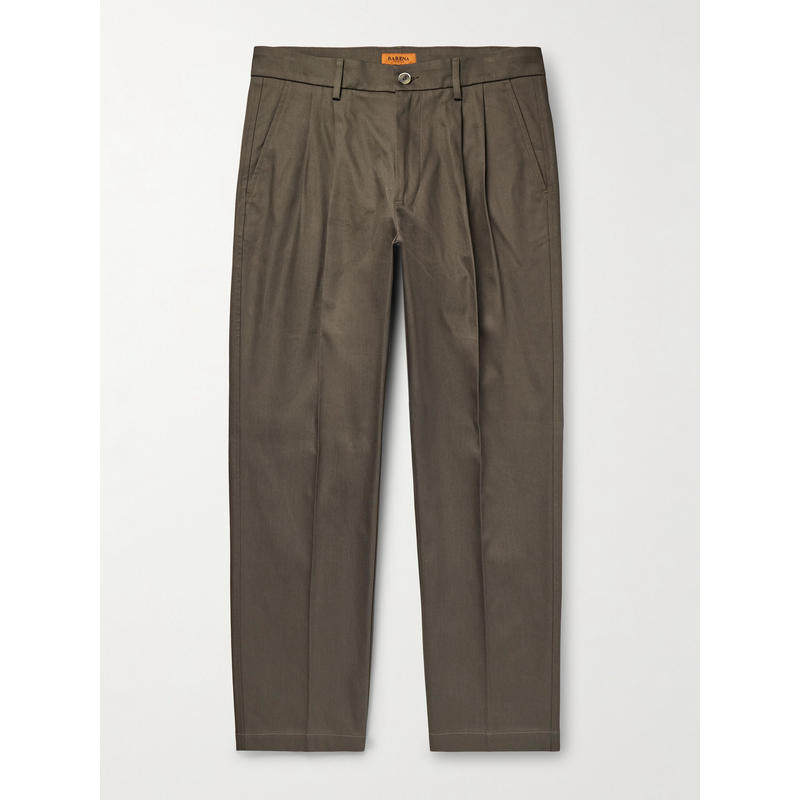 Barena Venezia 男士 西装裤 Nerio 直筒褶裥棉质斜纹布西装裤,男装,西裤,淘宝优惠券,粉丝福利购,淘宝优惠卷