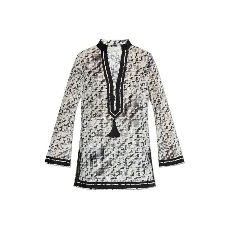 Tory Burch 女士 SS25 衬衫 印花罩衫