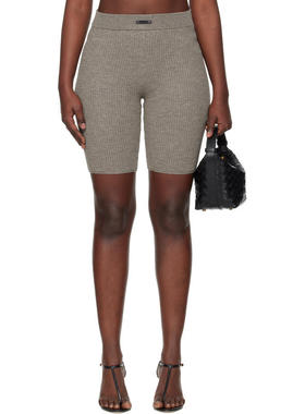 Essentials 女士 短裤 棕色 Holiday 系列 Waffle Biker