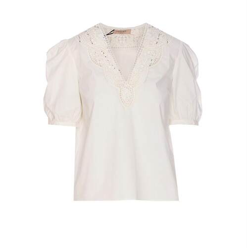 TWINSET 女士 SS25 衬衫 镂空刺绣
