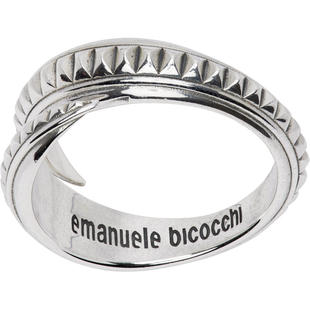 Emanuele Bicocchi 男士 戒指 Spiral Stud