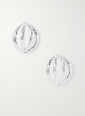 YSSO 女士 耳环 Bud 花朵中号纯银耳环