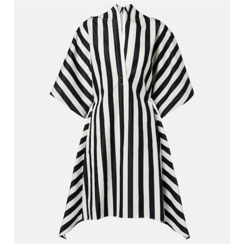 Jacquemus 雅克慕斯 女士 上衣 Moisson 条纹棉质真丝长衫