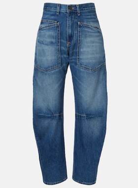 Nili Lotan 女士 牛仔长裤 Shon barrel-leg 牛仔裤