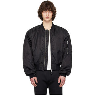 夹克 男士 黑色 Cropped 飞行员 Entire Broad Studios