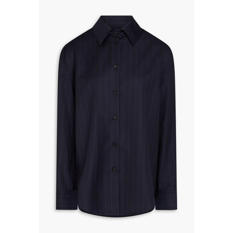 LOU LOU 女士 上衣 Gisele 细条纹羊毛/斜纹布衬衫