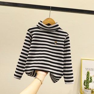 童装 小学生校服中大儿童白色翻领T恤女童毕业班服 男童长袖 polo衫