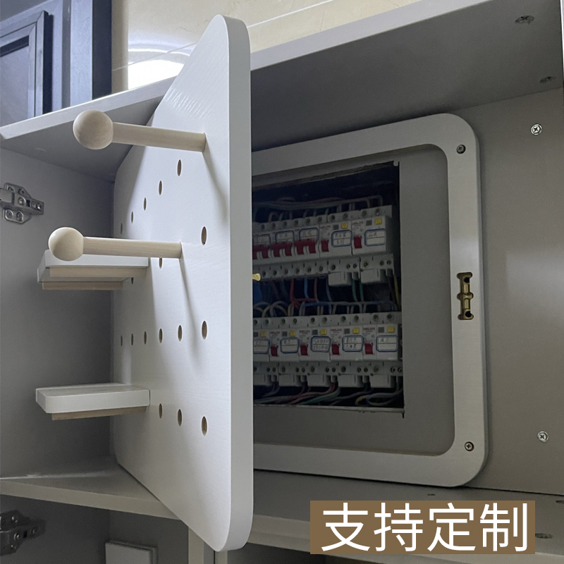 洞洞板电表箱装饰画遮挡 电箱画盒置物架配电箱北欧简约创意盖板