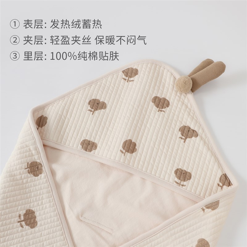 包被初生婴儿秋冬加厚保暖抱被待产宝宝产房防惊跳包巾新生儿包单