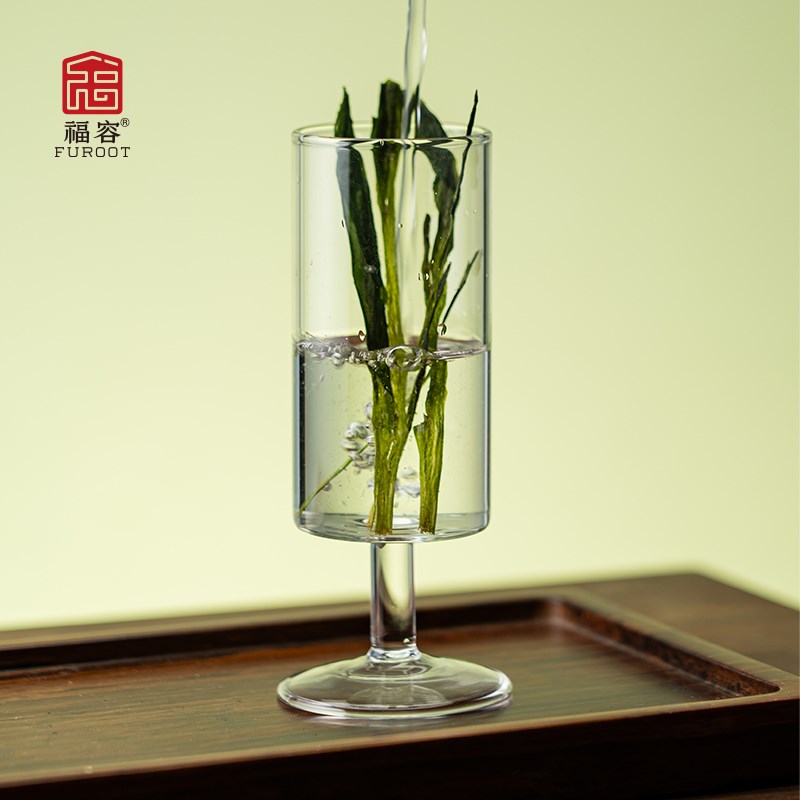 福容金清杯玻璃茶具加厚泡茶杯耐高温猴魁杯高硼硅玻璃茶杯闻香杯