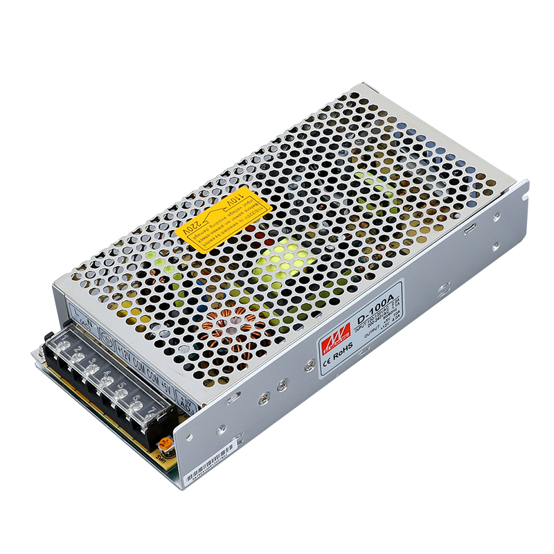 铭伟开关电源D-100A D-100B D-100C5V12V24V两组输出100W超薄明伟