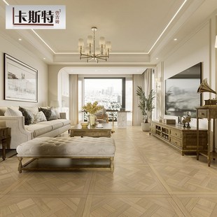 法式编织木纹地砖800x800客厅防滑地板砖拼花卧室原木仿古砖瓷砖