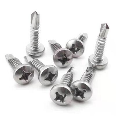 钻尾41大不锈钢自攻自头丝丝盘钻0圆头现货供量燕尾十字螺钉