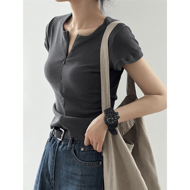 巨显瘦  春外出时尚哺乳喂奶上衣半拉链月子服