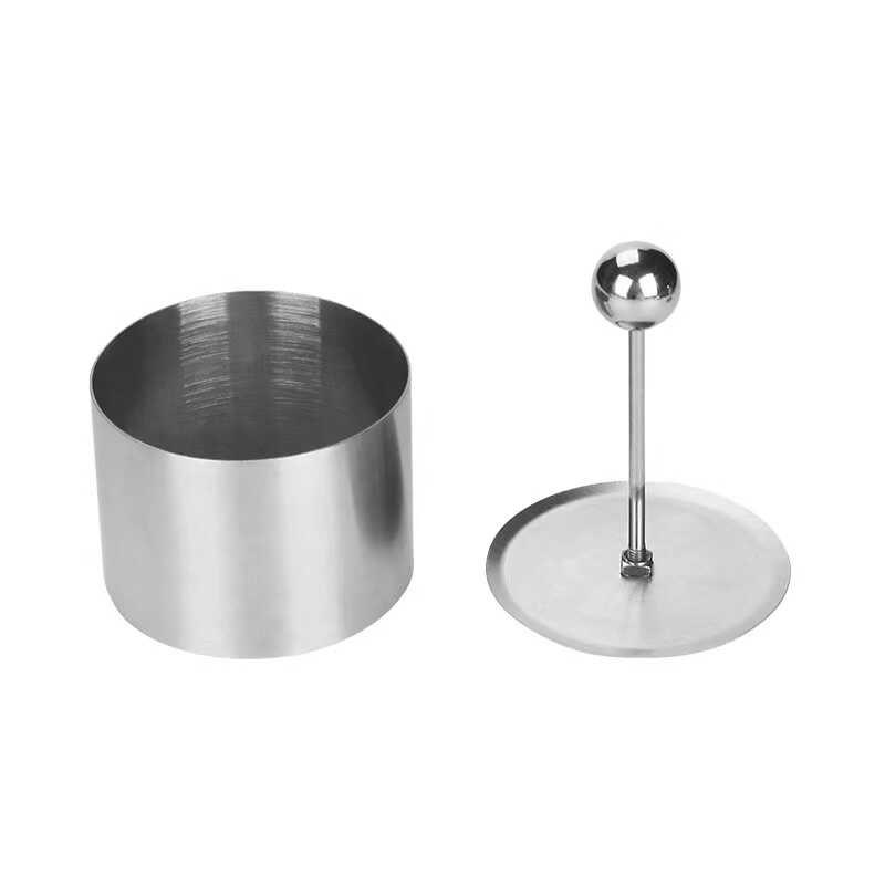 凉菜冷盘模具冷菜造型模圆柱模饰造E型圈紫米芋泥奶砖圆形不锈钢