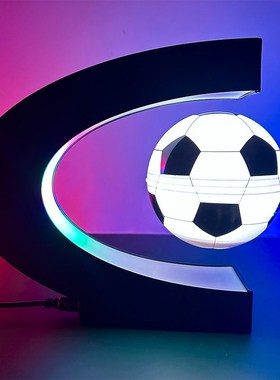 发光磁悬浮儿童房间布置灯书房客厅悬空创意装饰足球篮球摆件礼物