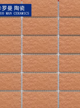 4595mm橙红色带黑点麻面通体外墙砖H纸皮砖阳台墙面装修9.5公分