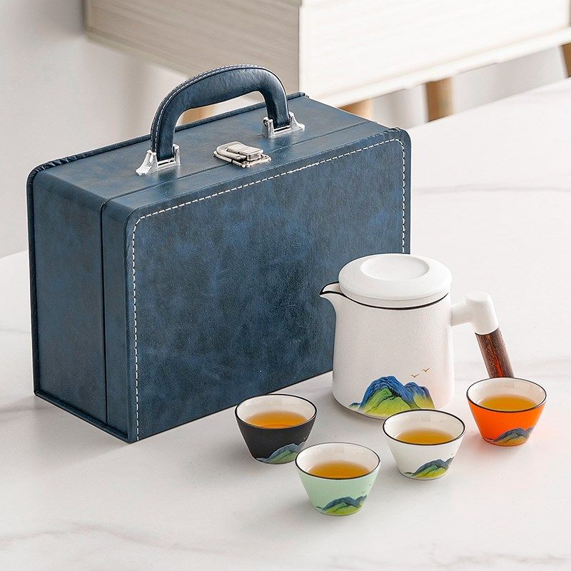 创意商务礼品定制logo公司送领导客户实用茶具套装一壶四杯随手礼,节庆用品/礼品,创意礼盒/礼品套组,淘宝优惠券,粉丝福利购,淘宝优惠卷