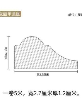 电视背景墙边框装饰条石膏线条吊顶线pvcK装饰线条弯曲造型吊顶c7