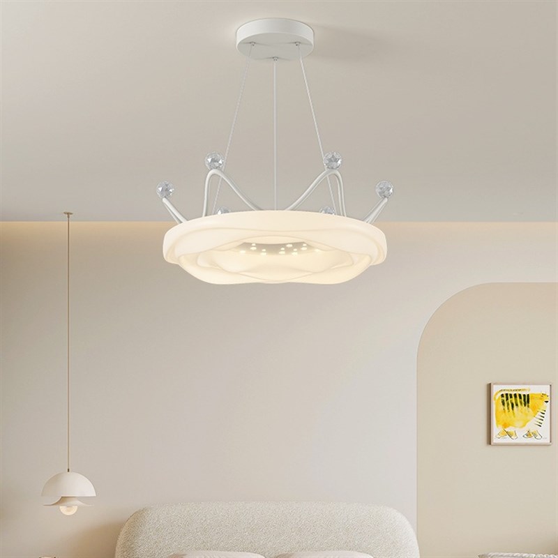 奶油风曲奇吸顶灯主卧室灯现代简约极简云朵餐厅吊灯网红中山灯具