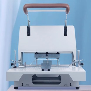 自动三孔装 卷皮档案封面专用穿线打孔机三孔一线奇砚6340 订机线装