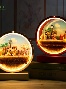 订新婚礼物送闺蜜新人姐妹高级高档送女友老婆生日实用灯摆件装饰