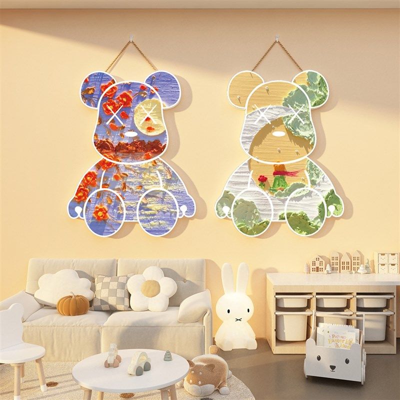 网红儿童房间改造小物件用品布置装饰女孩床头画亚克力3d立体墙贴,家居饰品,文化墙贴,淘宝优惠券,粉丝福利购,淘宝优惠卷