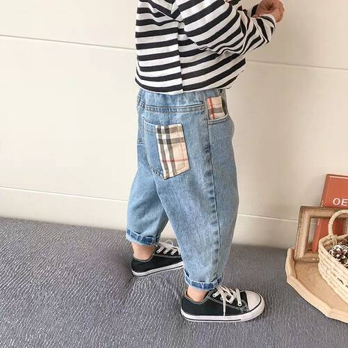 童装男童裤子2023春装新款时尚韩版宽松长裤儿童春夏款洋气牛仔裤
