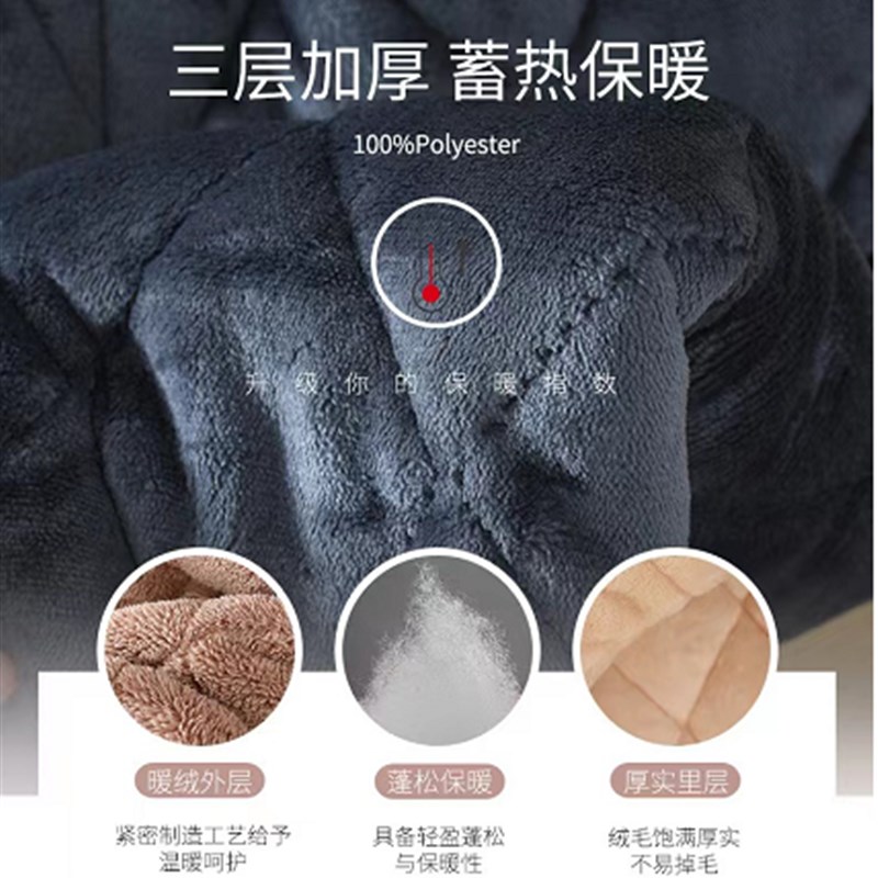 监狱看守b所男装棉袄冬装衣物加厚冬季保暖睡衣裤套组过安检外套