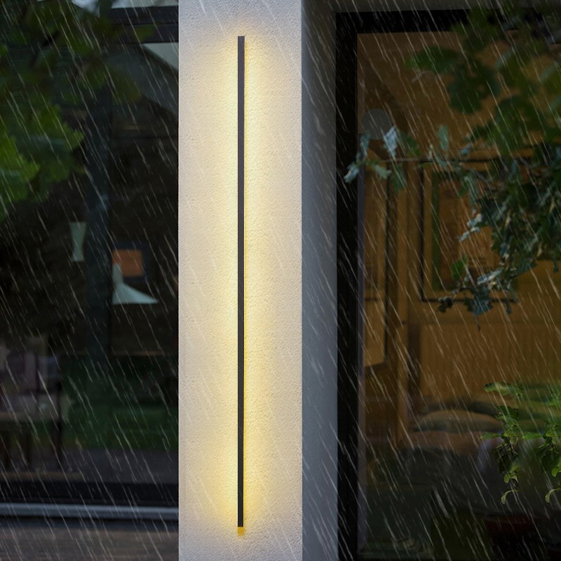 户外防水壁灯别墅外n墙庭院大门柱子装饰室外阳台长条led墙壁灯