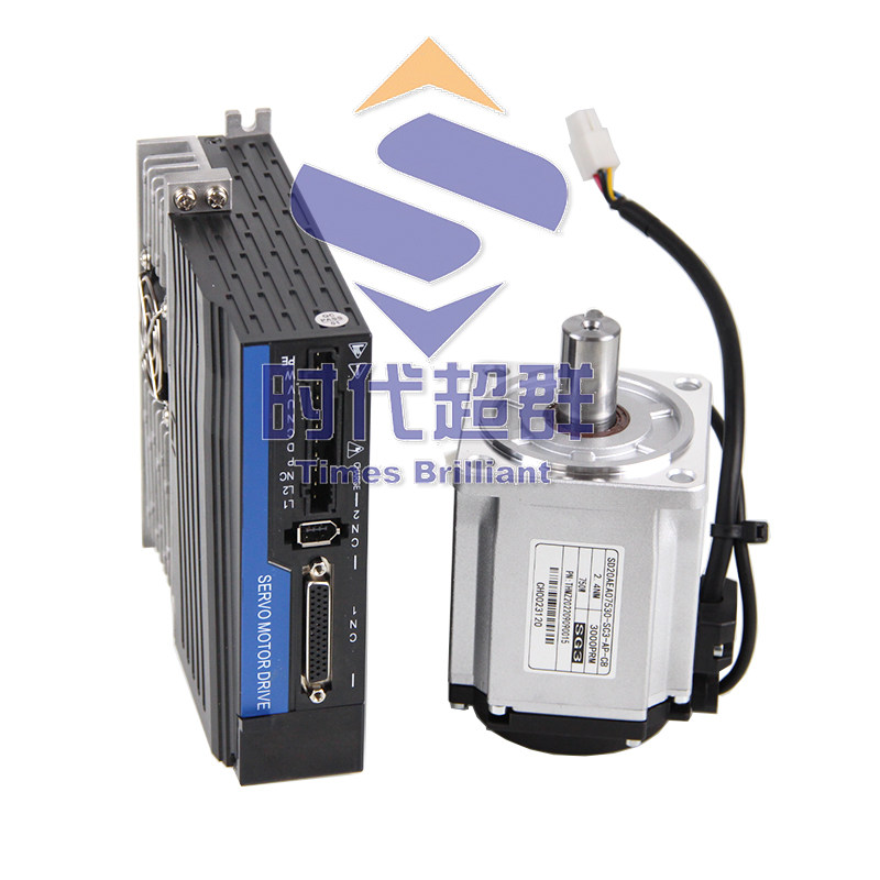 220V交流伺服电机套装磁编485通讯200W400W600NW750W1KW17位绝对