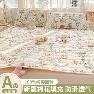 纯棉薄款 a床垫软垫褥子家用全棉防滑床褥垫子可机洗学生宿舍床单