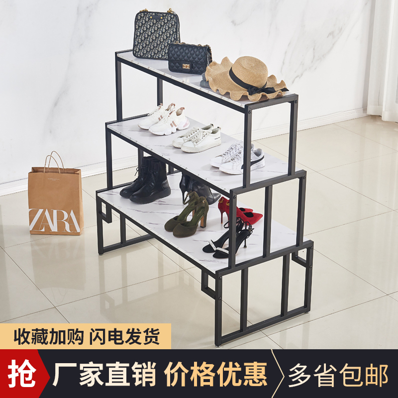 商场鞋店鞋架展示架童鞋货架服装店鞋柜店铺商用包包鞋Z子中岛架