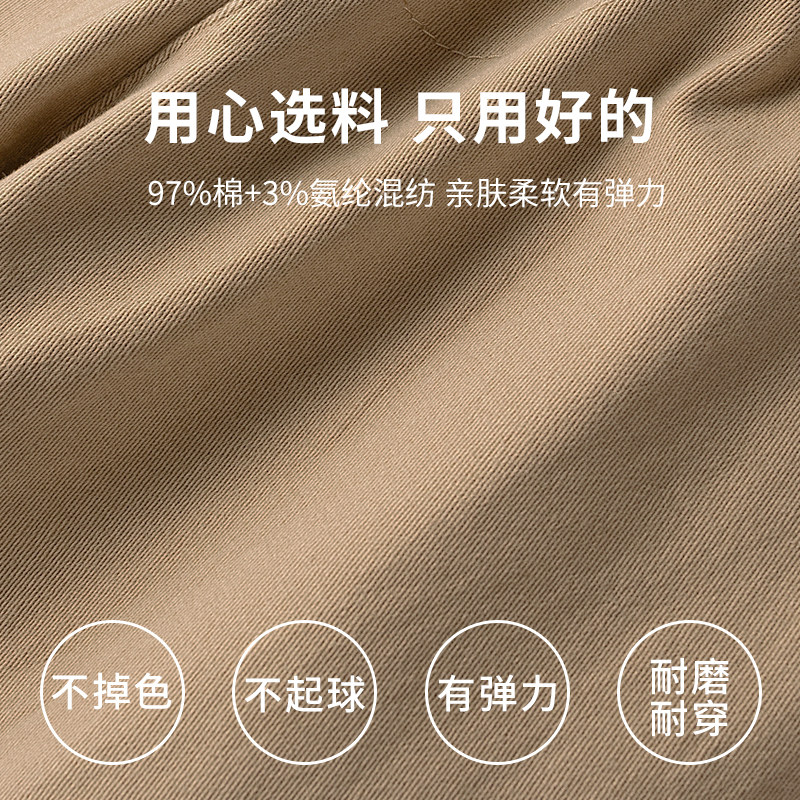 儿童短裤男童女童卡其色裤子夏季薄款深蓝色中裤五分裤Z蓝色校服