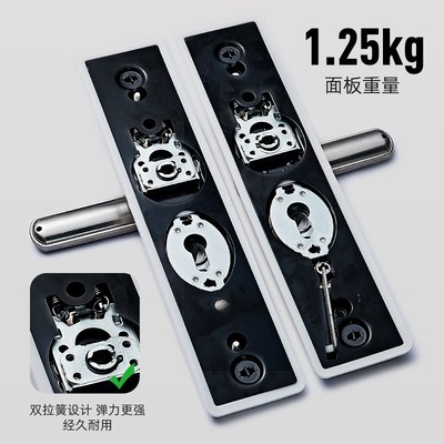 好汉防盗门锁全套家用通用型不锈钢门把手手柄入户门锁大门锁整套