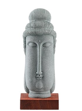 佛说:勿以善小而不为  勿以恶小而为之桌面佛头像装饰品摆件