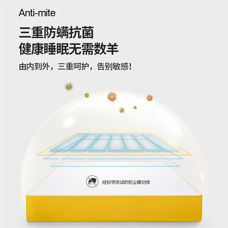 【200天免费试睡】盒子床垫海绵弹簧软垫家用儿童双人席梦思定制