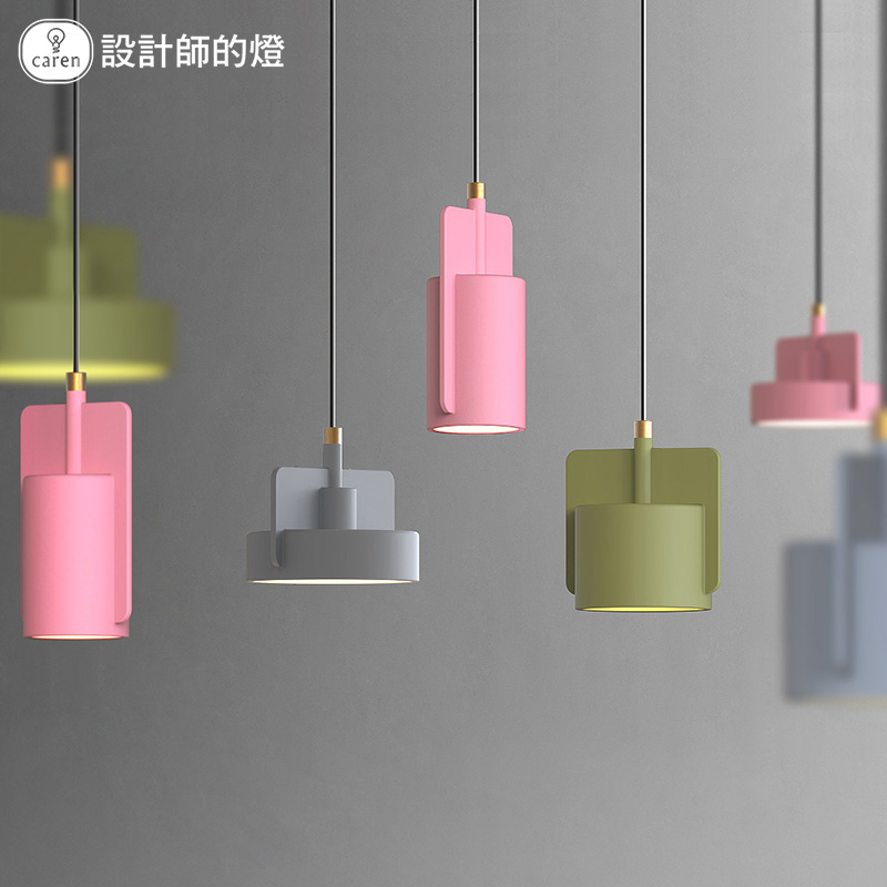 北欧水泥小吊灯复古酒吧吧台灯美式创意咖啡厅餐厅灯楼梯灯床头灯