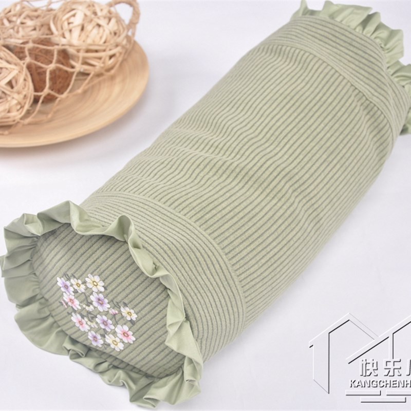 韩国荞麦壳颈椎枕护颈椎助睡眠圆柱糖果枕头可拆洗