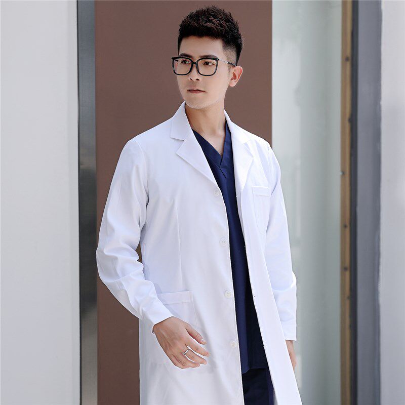 南丁格尔白大褂医生服长袖男薄款牙科口腔医师夏季短袖实验工作服