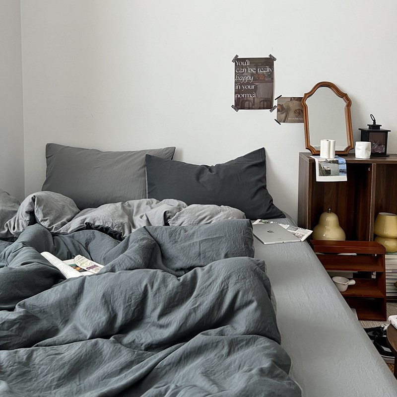 四件套被芯床垫枕芯学生宿舍六件套床上用品床单被罩床笠被子套装