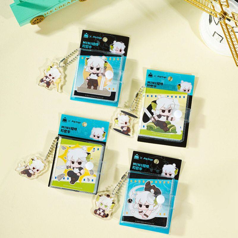 罗小黑手账本儿童透明可爱罗小黑战记挂件学生随身mini本